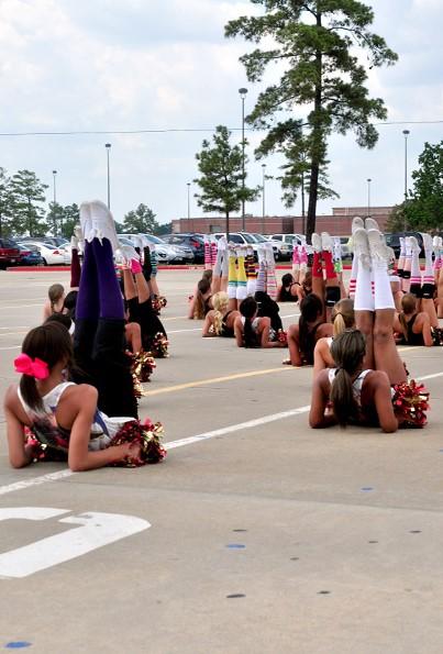 Tiger Belles practice and prepare for upcoming showcase.